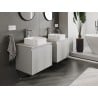 Mexen Orio Badezimmerschrank unter Waschbecken 60 cm mit Arbeitsplatte, 1 Schublade, Grau Matt - 91A10-06047-1-BFC62