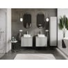 Mexen Orio Badezimmerschrank unter Waschbecken 60 cm mit Arbeitsplatte, 1 Schublade, Grau Matt - 91A10-06047-1-BFC62