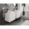 Mexen Orio Badezimmerunterschrank 60 cm mit Platte, 2 Schubladen, weiß matt - 91A10-06047-2-BFFC01
