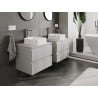 Mexen Orio Badezimmer-Unterschrank 60 cm mit Arbeitsplatte, 2 Schubladen, grau matt - 91A10-06047-2-BFFC62