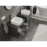 Mexen Orio Badezimmerunterschrank 60 cm mit Arbeitsplatte, 2 Schubladen, matt Graphit - 91A10-06047-2-BFFC66