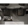 Mexen Orio Badezimmer-Unterschrank 60 cm mit Arbeitsplatte, 2 Schubladen, schwarz glänzend - 91A10-06047-2-BFFC70