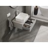 Mexen Orio Badezimmerunterschrank 70 cm mit Arbeitsplatte, 1 Schublade, grau matt - 91A10-07023-1-BFC62