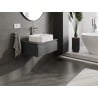 Mexen Orio Badezimmer-Unterschrank 70 cm mit Arbeitsplatte, 1 Schublade, Graphit matt - 91A10-07023-1-BFC66