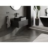 Mexen Orio Badezimmerschrank unter dem Waschbecken 70 cm mit Platte, 1 Schublade, schwarz matt - 91A10-07023-1-BFC71