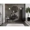 Mexen Orio Badezimmerschrank unter dem Waschbecken 70 cm mit Platte, 1 Schublade, schwarz matt - 91A10-07023-1-BFC71