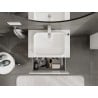 Mexen Orio Badezimmer-Unterschrank 70 cm mit Arbeitsplatte, 1 Schublade, Hochglanz Weiß - 91A10-07047-1-BFC00