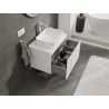 Mexen Orio Badezimmerschrank 70 cm mit Arbeitsplatte, 1 Schublade, Weiß matt - 91A10-07047-1-BFC01