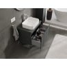 Mexen Orio Badezimmerunterschrank 70 cm mit Arbeitsplatte, 1 Schublade, Graphit matt - 91A10-07047-1-BFC66