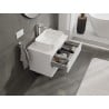 Mexen Orio Badezimmerunterschrank 70 cm mit Arbeitsplatte, 2 Schubladen, weiß glänzend - 91A10-07047-2-BFFC00