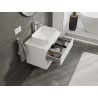 Mexen Orio Badezimmerschrank unter Waschbecken 70 cm mit Arbeitsplatte, 2 Schubladen, weiß matt - 91A10-07047-2-BFFC01