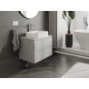Mexen Orio Badezimmerschrank 70 cm mit Waschtischplatte, 2 Schubladen, graumatt - 91A10-07047-2-BFFC62