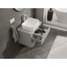 Mexen Orio Badezimmerschrank 70 cm mit Waschtischplatte, 2 Schubladen, graumatt - 91A10-07047-2-BFFC62