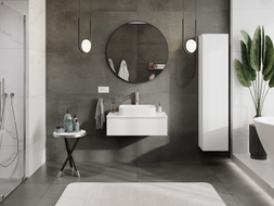 Mexen Orio Badezimmer-Unterschrank 80 cm mit Arbeitsplatte, 1 Schublade, weiß matt - 91A10-08023-1-BFC01
