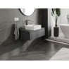 Mexen Orio Badezimmerschrank 80 cm mit Arbeitsplatte, 1 Schublade, Graphit matt - 91A10-08023-1-BFC66