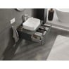 Mexen Orio Badezimmerschrank 80 cm mit Arbeitsplatte, 1 Schublade, Graphit matt - 91A10-08023-1-BFC66