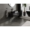 Mexen Orio 80 cm Badezimmerschrank mit Arbeitsplatte, 1 Schublade, Schwarz Glanz - 91A10-08023-1-BFC70