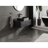 Mexen Orio Badezimmerschrank 80 cm mit Arbeitsplatte, 1 Schublade, Schwarz Matt - 91A10-08023-1-BFC71
