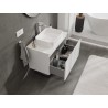 Mexen Orio Badezimmerschrank für das Waschbecken 80 cm mit Arbeitsplatte, 1 Schublade, weiß glänzend - 91A10-08047-1-BFC00