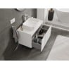 Mexen Orio Badezimmerunterschrank 80 cm mit Platte, 1 Schublade, weiß matt - 91A10-08047-1-BFC01