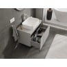 Mexen Orio Badezimmer-Unterschrank 80 cm mit Arbeitsplatte, 1 Schublade, Grau Matt - 91A10-08047-1-BFC62