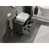 Mexen Orio Badezimmer-Unterschrank 80 cm mit Arbeitsplatte, 1 Schublade, matt graphit - 91A10-08047-1-BFC66