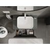 Mexen Orio Badezimmer-Unterschrank 80 cm mit Arbeitsplatte, 1 Schublade, matt graphit - 91A10-08047-1-BFC66