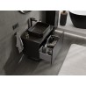 Mexen Orio Badezimmerunterschrank 80 cm mit Platte, 1 Schublade, schwarz matt - 91A10-08047-1-BFC71