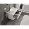 Mexen Orio Badezimmerschrank für Waschtisch 80 cm mit Arbeitsplatte, 2 Schubladen, weiß glänzend - 91A10-08047-2-BFFC00