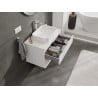 Mexen Orio Badezimmerschrank 80 cm mit Waschbeckenplatte, 2 Schubladen, weiß matt - 91A10-08047-2-BFFC01