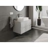 Mexen Orio Badezimmerschrank 80 cm mit Platte, 2 Schubladen, grau matt - 91A10-08047-2-BFFC62