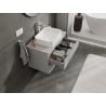 Mexen Orio Badezimmerschrank 80 cm mit Platte, 2 Schubladen, grau matt - 91A10-08047-2-BFFC62