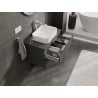 Mexen Orio Badezimmerunterschrank 80 cm mit Arbeitsplatte, 2 Schubladen, matt Graphit - 91A10-08047-2-BFFC66