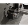 Mexen Orio Badezimmer-Unterschrank 80 cm mit Platte, 2 Schubladen, Schwarz Matt - 91A10-08047-2-BFFC71