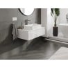 Mexen Orio Badezimmerschrank unter dem Waschbecken 90 cm mit Arbeitsplatte, 1 Schublade, weiß glänzend - 91A10-09023-1-BFC00