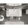 Mexen Orio Badezimmerschrank 90 cm mit Arbeitsplatte, 1 Schublade, weiß matt - 91A10-09023-1-BFC01
