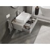Mexen Orio Badezimmerschrank Unterschrank 90 cm mit Arbeitsplatte, 1 Schublade, graue Matte - 91A10-09023-1-BFC62