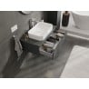 Mexen Orio Badschrank unter dem Waschbecken 90 cm mit Platte, 1 Schublade, Graphit matt - 91A10-09023-1-BFC66