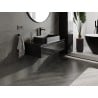 Mexen Orio Badezimmerschrank unter dem Waschbecken 90 cm mit Arbeitsplatte, 1 Schublade, schwarz glänzend - 91A10-09023-1-BFC70