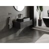 Mexen Orio Badezimmer-Unterschrank 90 cm mit Arbeitsplatte, 1 Schublade, schwarz matt - 91A10-09023-1-BFC71