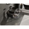 Mexen Orio Badezimmer-Unterschrank 90 cm mit Arbeitsplatte, 1 Schublade, schwarz matt - 91A10-09023-1-BFC71