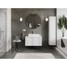 Mexen Orio Badezimmer-Unterschrank 90 cm mit Platte, 1 Schublade, weiß glänzend - 91A10-09047-1-BFC00