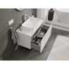 Mexen Orio Badezimmer-Unterschrank 90 cm mit Platte, 1 Schublade, weiß glänzend - 91A10-09047-1-BFC00