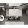 Mexen Orio Badezimmer-Unterschrank 90 cm mit Arbeitsplatte, 1 Schublade, grau matt - 91A10-09047-1-BFC62