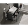 Mexen Orio Badezimmerunterschrank 90 cm mit Arbeitsplatte, 1 Schublade, Graphit Matt - 91A10-09047-1-BFC66