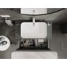 Mexen Orio Badezimmerunterschrank 90 cm mit Arbeitsplatte, 1 Schublade, Graphit Matt - 91A10-09047-1-BFC66