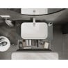 Mexen Orio Badezimmerschrank 90 cm mit Arbeitsplatte, 2 Schubladen, matt Graphit - 91A10-09047-2-BFFC66