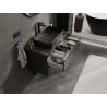 Mexen Orio Badezimmerschrank für Waschbecken 90 cm mit Platte, 2 Schubladen, schwarz matt - 91A10-09047-2-BFFC71