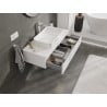 Mexen Orio Badezimmerschrank unter dem Waschbecken 100 cm mit Arbeitsplatte, 1 Schublade, weiß matt - 91A10-10023-1-BFC01