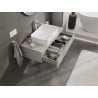 Mexen Orio Badezimmerschrank 100 cm mit Ablage, 1 Schublade, grau matt - 91A10-10023-1-BFC62